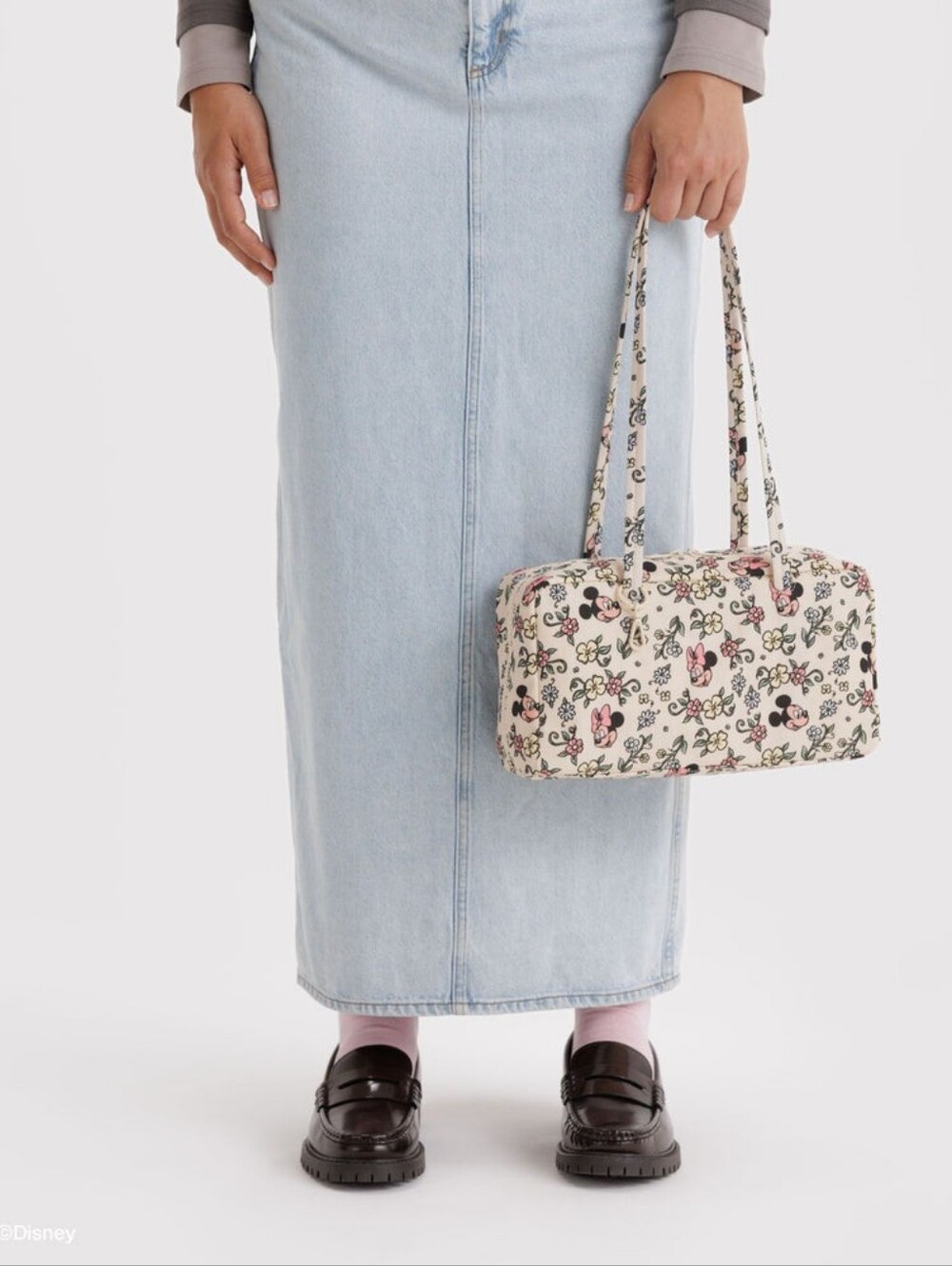 *NWT* BAGGU X DISNEY Storybook Florals Bowler Bag - Picture 9 of 9